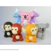 Japanese Iwako Jungle Animal Erasers Monkey Unicorn & Koala. Colors May Vary. B005TX3L22